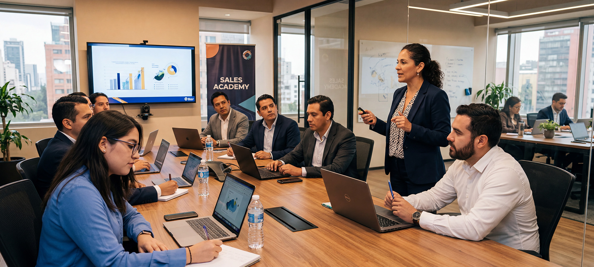 Capacitación de equipo comercial y distribuidores